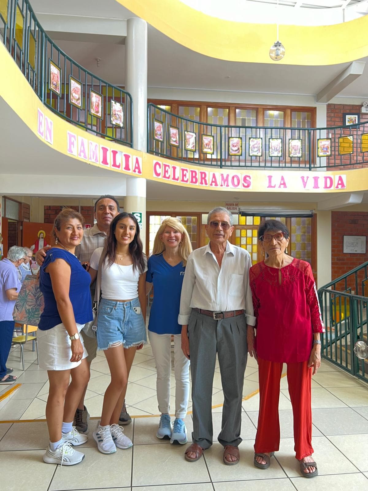 Kectil participants during a community visit with local families.